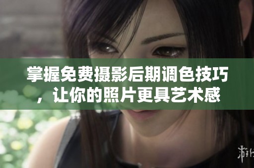 掌握免费摄影后期调色技巧，让你的照片更具艺术感