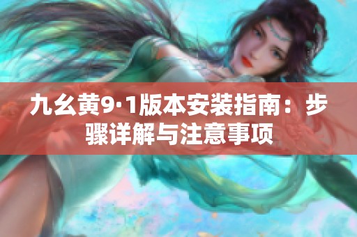 九幺黄9·1版本安装指南：步骤详解与注意事项