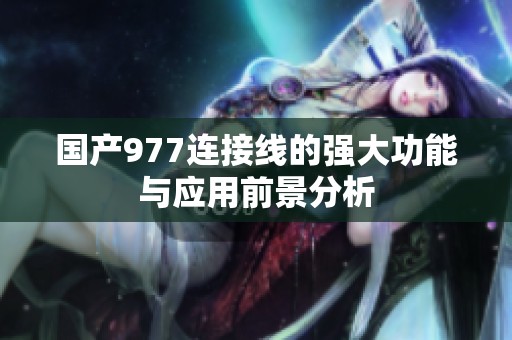 国产977连接线的强大功能与应用前景分析