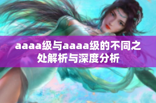 aaaa级与aaaa级的不同之处解析与深度分析