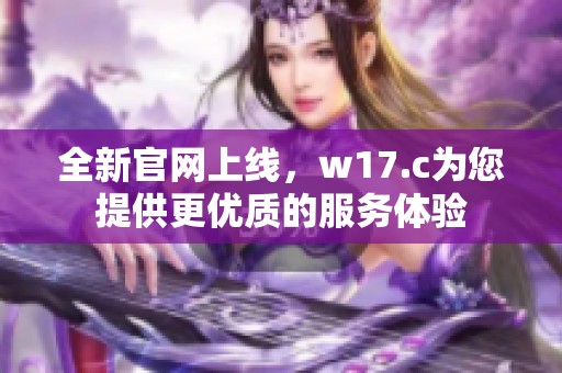 全新官网上线，w17.c为您提供更优质的服务体验