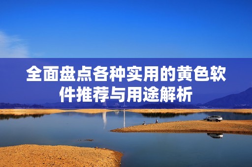 全面盘点各种实用的黄色软件推荐与用途解析