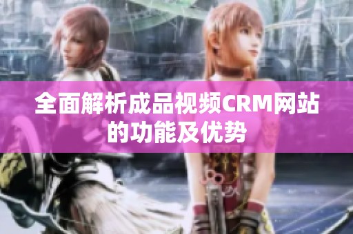 全面解析成品视频CRM网站的功能及优势