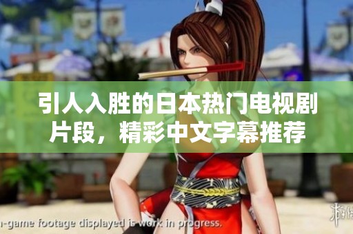 引人入胜的日本热门电视剧片段，精彩中文字幕推荐