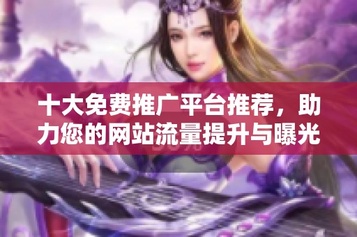 十大免费推广平台推荐，助力您的网站流量提升与曝光