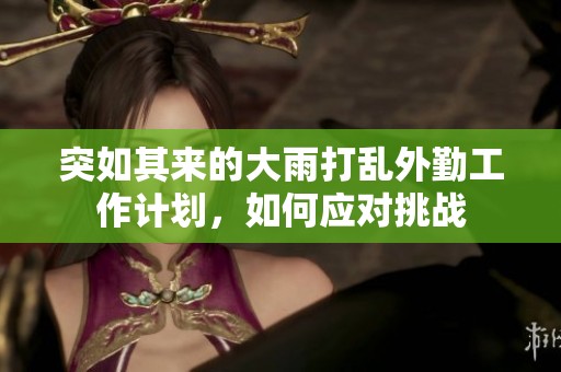 突如其来的大雨打乱外勤工作计划，如何应对挑战
