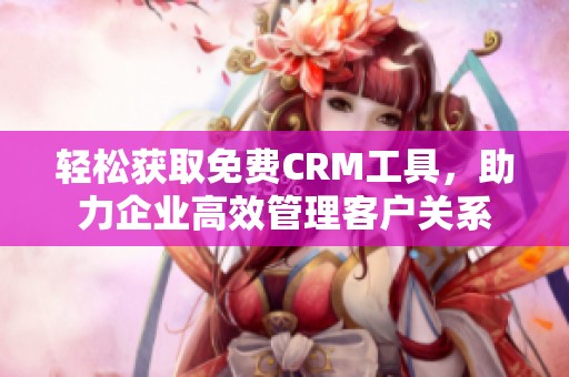 轻松获取免费CRM工具，助力企业高效管理客户关系