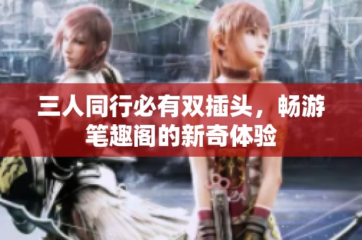 三人同行必有双插头，畅游笔趣阁的新奇体验