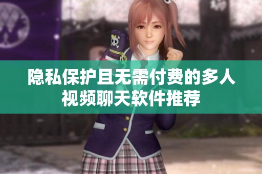 隐私保护且无需付费的多人视频聊天软件推荐