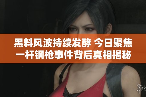 黑料风波持续发酵 今日聚焦一杆钢枪事件背后真相揭秘