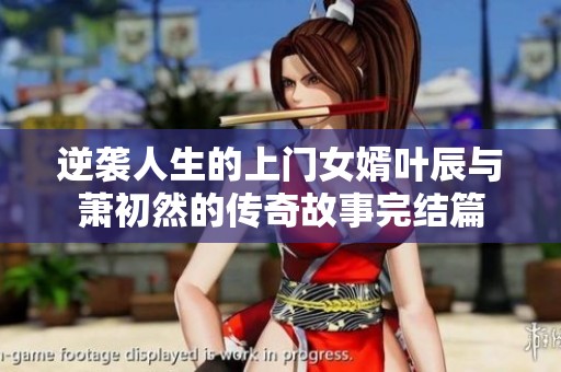 逆袭人生的上门女婿叶辰与萧初然的传奇故事完结篇