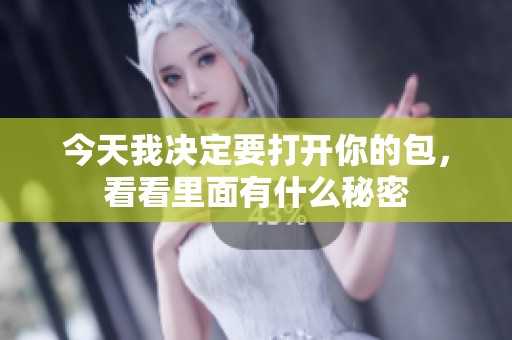 今天我决定要打开你的包，看看里面有什么秘密