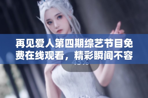 再见爱人第四期综艺节目免费在线观看，精彩瞬间不容错过