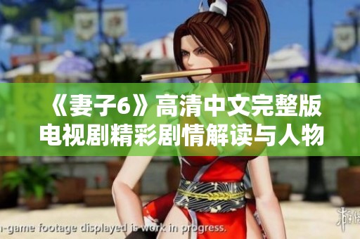 《妻子6》高清中文完整版电视剧精彩剧情解读与人物分析