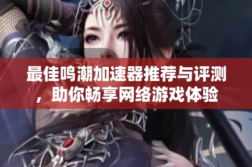 最佳鸣潮加速器推荐与评测，助你畅享网络游戏体验