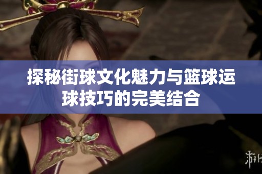 探秘街球文化魅力与篮球运球技巧的完美结合