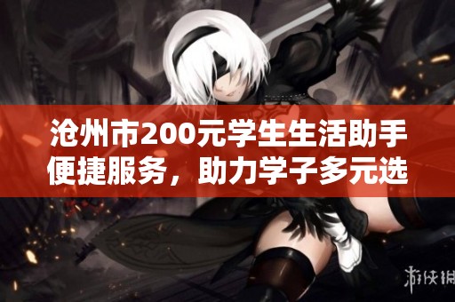 沧州市200元学生生活助手便捷服务，助力学子多元选择新生活