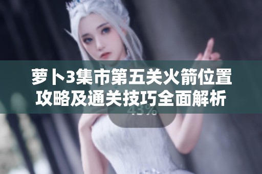 萝卜3集市第五关火箭位置攻略及通关技巧全面解析