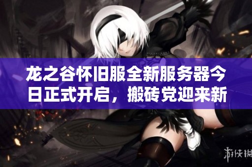 龙之谷怀旧服全新服务器今日正式开启，搬砖党迎来新机遇！