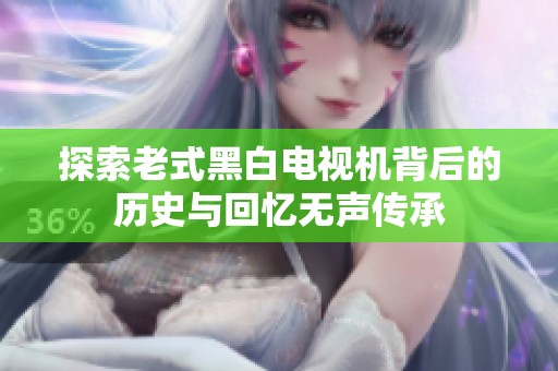 探索老式黑白电视机背后的历史与回忆无声传承