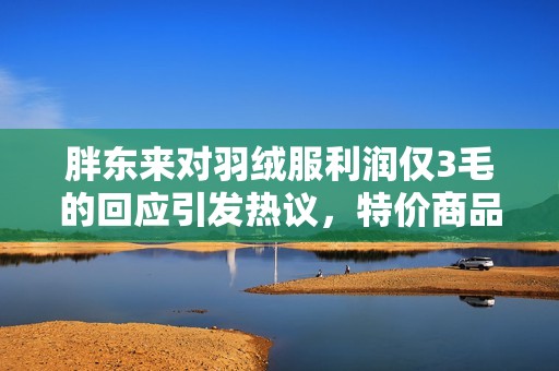 胖东来对羽绒服利润仅3毛的回应引发热议，特价商品背后真相揭晓