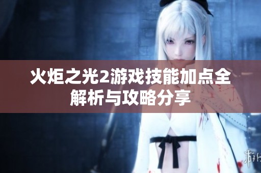 火炬之光2游戏技能加点全解析与攻略分享